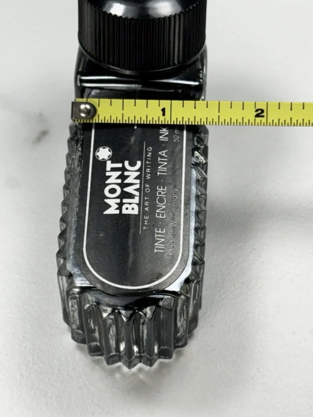 Montblanc 52ml Ink Bottle FULL Made in W Germany Original Fountain Pen Vintage